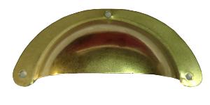 Poignée coquille acier (aspect or)