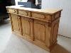 Bar / Comptoir en bois ancien (pin massif)