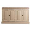 Buffet bas / enfilade en pin massif (style directoire)