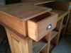 Bar / Comptoir en bois ancien (pin massif)