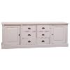 Buffet bas / Enfilade en pin massif (style directoire) 