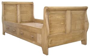 Lit bateau en pin massif 90 x 200