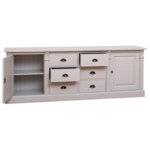 Buffet bas / Enfilade en pin massif (style directoire) 