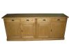 Buffet bas / Enfilade en pin massif (style directoire)