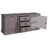 Buffet bas / enfilade en pin massif (style directoire) 