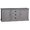 Buffet bas / enfilade en pin massif (style directoire) 