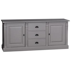 Buffet bas / enfilade en pin massif (style directoire) 