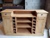 Bar / Comptoir en bois ancien (pin massif)